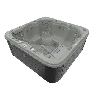 Wellis Lugano Citylife Whirlpool, WELLIS Wannenfarbe / Aussenverkleidung: SOFT SILK / GRAU