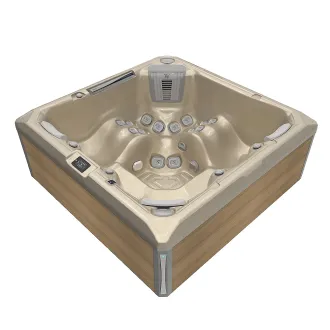 Wellis Makalu Peak Life Deluxe Whirlpool, WELLIS Wannenfarbe / Aussenverkleidung: CHAMPAGNE / LIGHT MAPLE