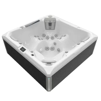 Wellis Makalu Peak Life Deluxe Whirlpool, WELLIS Wannenfarbe / Aussenverkleidung: ICE WHITE / GRAU