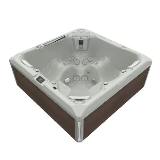 Wellis Makalu Peak Life Deluxe Whirlpool, WELLIS Wannenfarbe / Aussenverkleidung: SOFT SILK / GRAPHITE BROWN