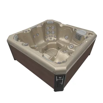 Wellis Malaga Citylife Whirlpool, WELLIS Wannenfarbe / Aussenverkleidung: CHAMPAGNE / GRAPHITE BROWN