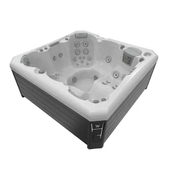Wellis Malaga Citylife Whirlpool, WELLIS Wannenfarbe / Aussenverkleidung: ICE WHITE / GRAU
