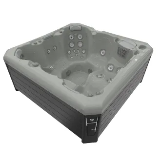 Wellis Malaga Citylife Whirlpool, WELLIS Wannenfarbe / Aussenverkleidung: SOFT SILK / GRAU