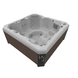 Wellis Malaga Citylife Whirlpool, WELLIS Wannenfarbe / Aussenverkleidung: STERLING SILVER / GRAPHITE BROWN