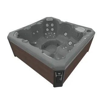 Wellis Malaga Citylife Whirlpool, WELLIS Wannenfarbe / Aussenverkleidung: THUNDER GREY / GRAPHITE BROWN