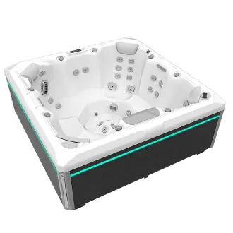 Wellis Mandala Peak Life Deluxe Whirlpool, WELLIS Wannenfarbe / Aussenverkleidung: ICE WHITE / GRAU