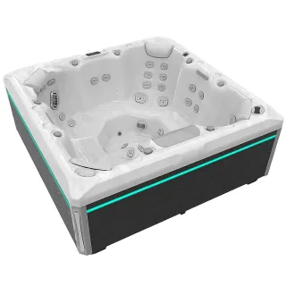 Wellis Mandala Peak Life Deluxe Whirlpool, WELLIS Wannenfarbe / Aussenverkleidung: STERLING SILVER / GRAU