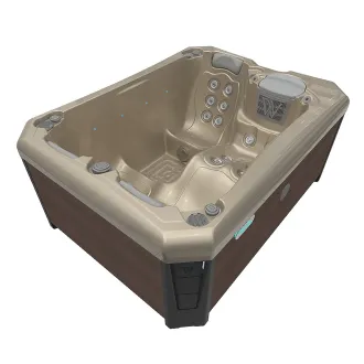 Wellis Manhattan Citylife Whirlpool, WELLIS Wannenfarbe / Aussenverkleidung: CHAMPAGNE / GRAPHITE BROWN