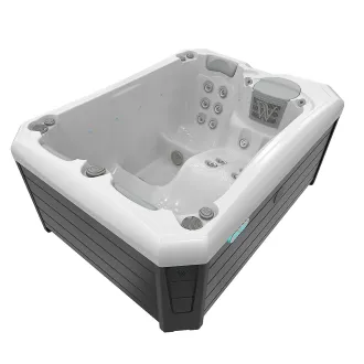 Wellis Manhattan Citylife Whirlpool, WELLIS Wannenfarbe / Aussenverkleidung: ICE WHITE / GRAU