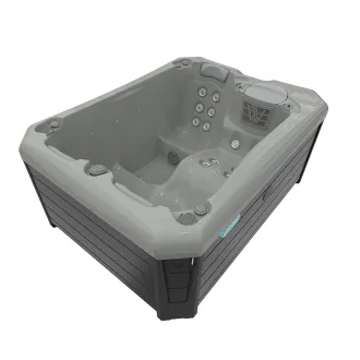 Wellis Manhattan Citylife Whirlpool, WELLIS Wannenfarbe / Aussenverkleidung: SOFT SILK / GRAU