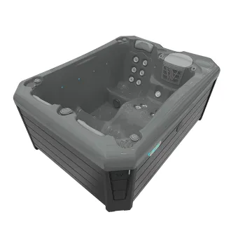 Wellis Manhattan Citylife Whirlpool, WELLIS Wannenfarbe / Aussenverkleidung: THUNDER GREY / GRAU