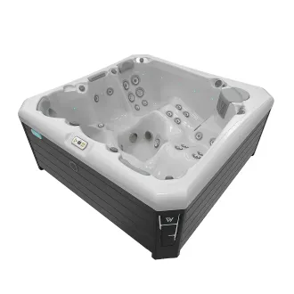 Wellis Palermo Citylife Whirlpool, WELLIS Wannenfarbe / Aussenverkleidung: ICE WHITE / GRAU