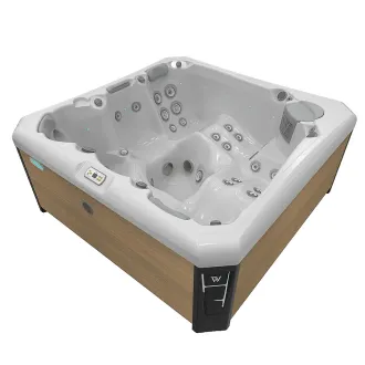 Wellis Palermo Citylife Whirlpool, WELLIS Wannenfarbe / Aussenverkleidung: ICE WHITE / LIGHT MAPLE