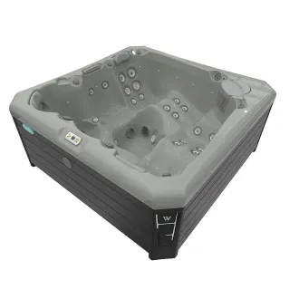 Wellis Palermo Citylife Whirlpool, WELLIS Wannenfarbe / Aussenverkleidung: SOFT SILK / GRAU