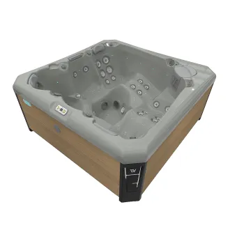 Wellis Palermo Citylife Whirlpool, WELLIS Wannenfarbe / Aussenverkleidung: SOFT SILK / LIGHT MAPLE