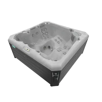 Wellis Palermo Citylife Whirlpool, WELLIS Wannenfarbe / Aussenverkleidung: STERLING SILVER / GRAU