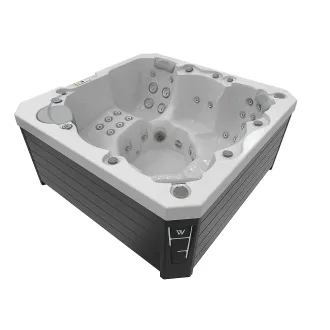 Wellis Prague Citylife 230V Whirlpool, WELLIS Wannenfarbe / Aussenverkleidung: ICE WHITE / GRAU