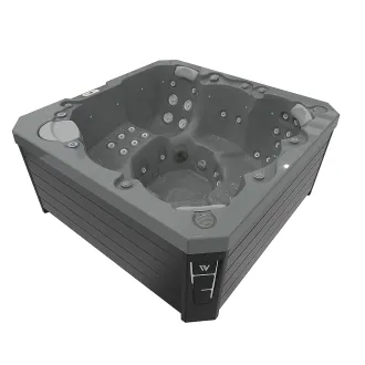 Wellis Prague Citylife 230V Whirlpool, WELLIS Wannenfarbe / Aussenverkleidung: THUNDER GREY / GRAU