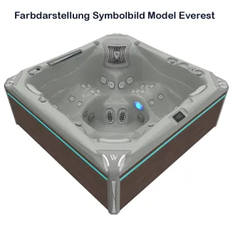 WELLIS ATLAS DELUXE PEAK LIFE, WELLIS Wannenfarbe / Aussenverkleidung: SOFT SILK / GRAPHITE BROWN