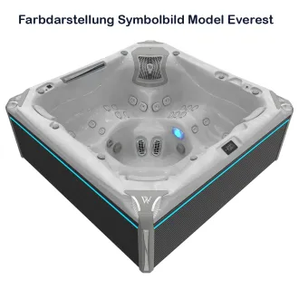 WELLIS ATLAS DELUXE PEAK LIFE, WELLIS Wannenfarbe / Aussenverkleidung: STERLING SILVER / GRAU