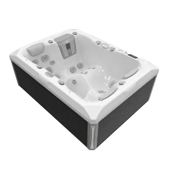 Wellis Teide Peak Life Deluxe Whirlpool, WELLIS Wannenfarbe / Aussenverkleidung: ICE WHITE / GRAU