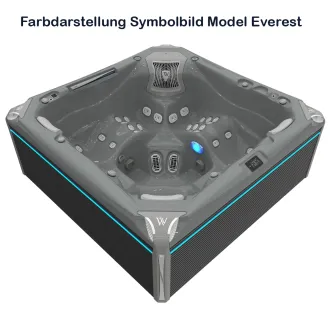WELLIS ATLAS DELUXE PEAK LIFE, WELLIS Wannenfarbe / Aussenverkleidung: THUNDER GREY / GRAU