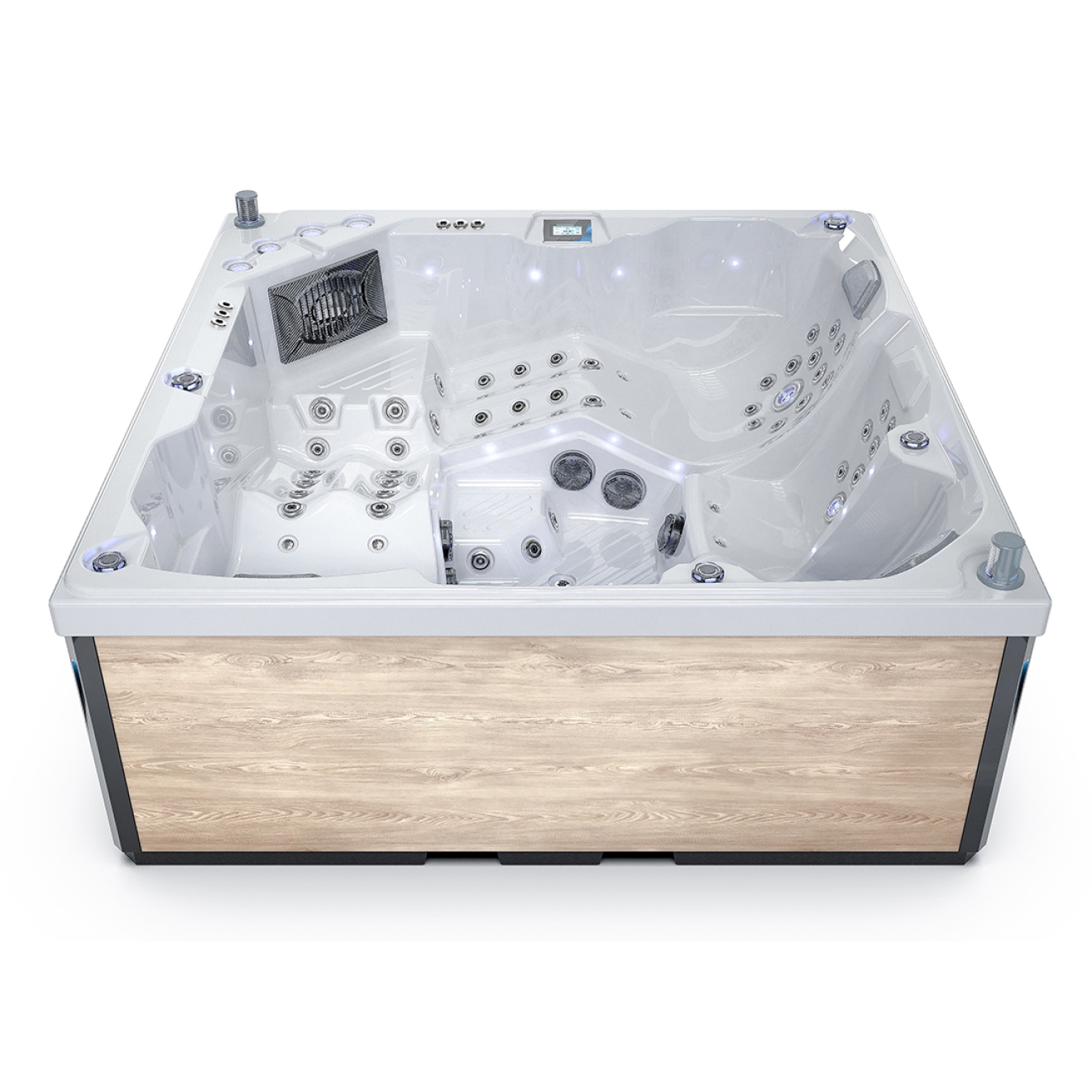 Familien Whirlpool L508 mit USA Balboa Steuerung 2 Liegen 3 Sitze - 230x230cm