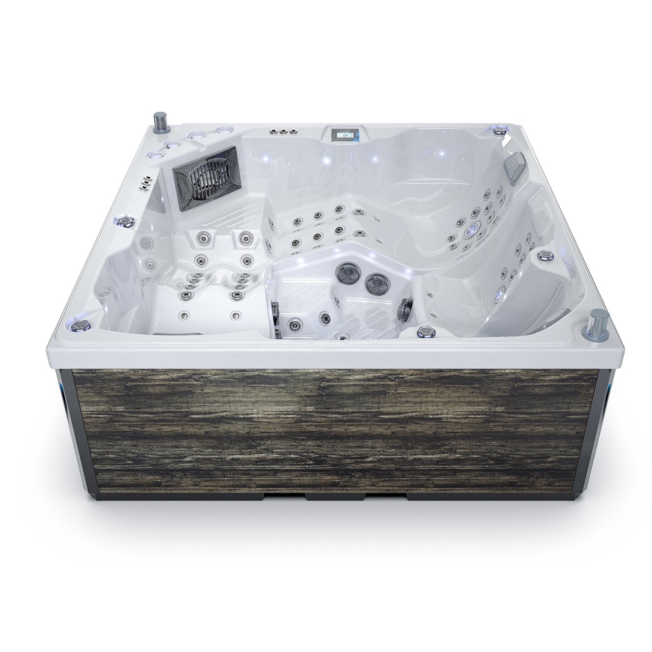 Familien Whirlpool L508 mit USA Balboa Steuerung 2 Liegen 3 Sitze - 230x230cm