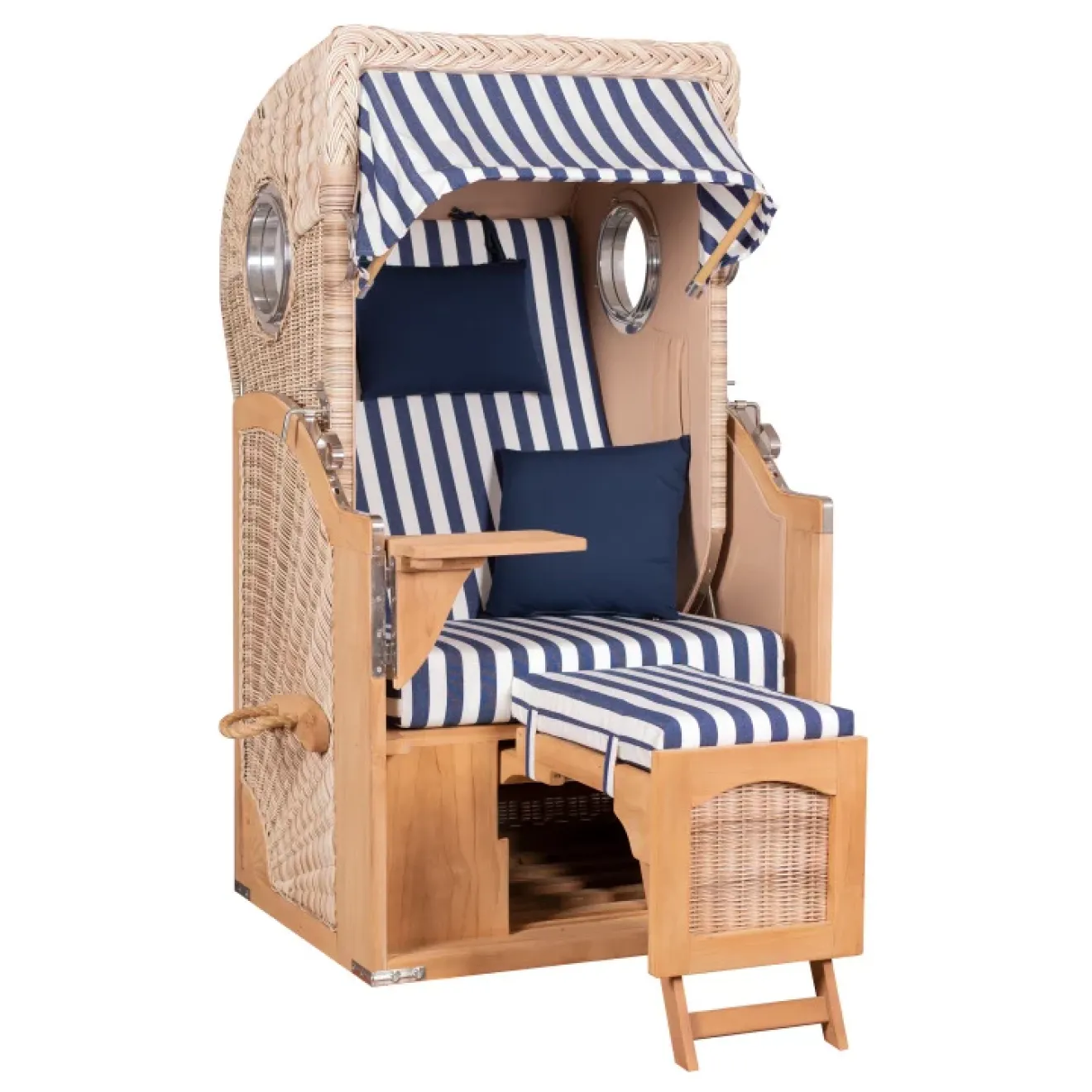 Strandkorb Single 80cm ➪ TEAKHOLZ besser wie Mahagoni