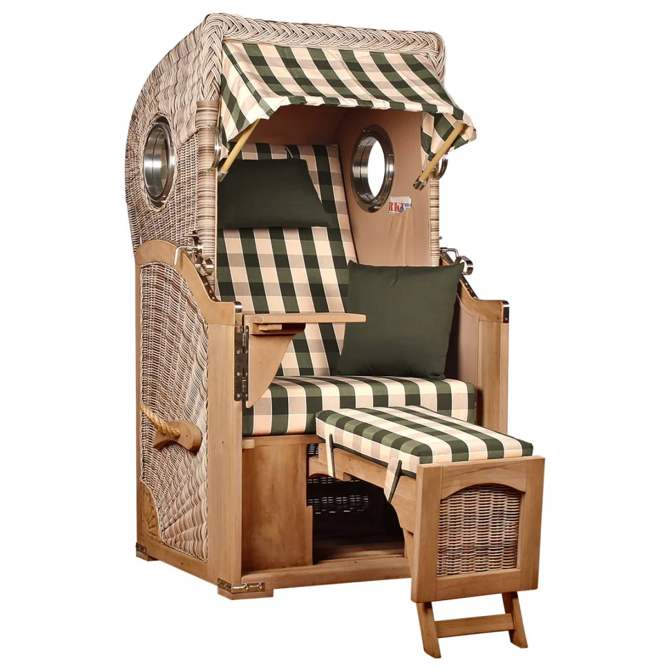 Strandkorb Single 80cm ➪ TEAKHOLZ besser wie Mahagoni