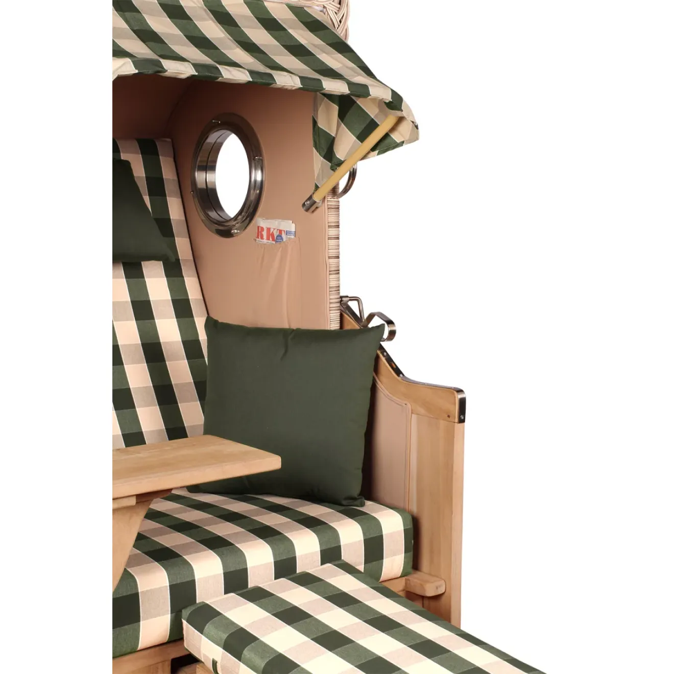 Strandkorb Single 80cm - TEAKHOLZ besser wie Mahagoni