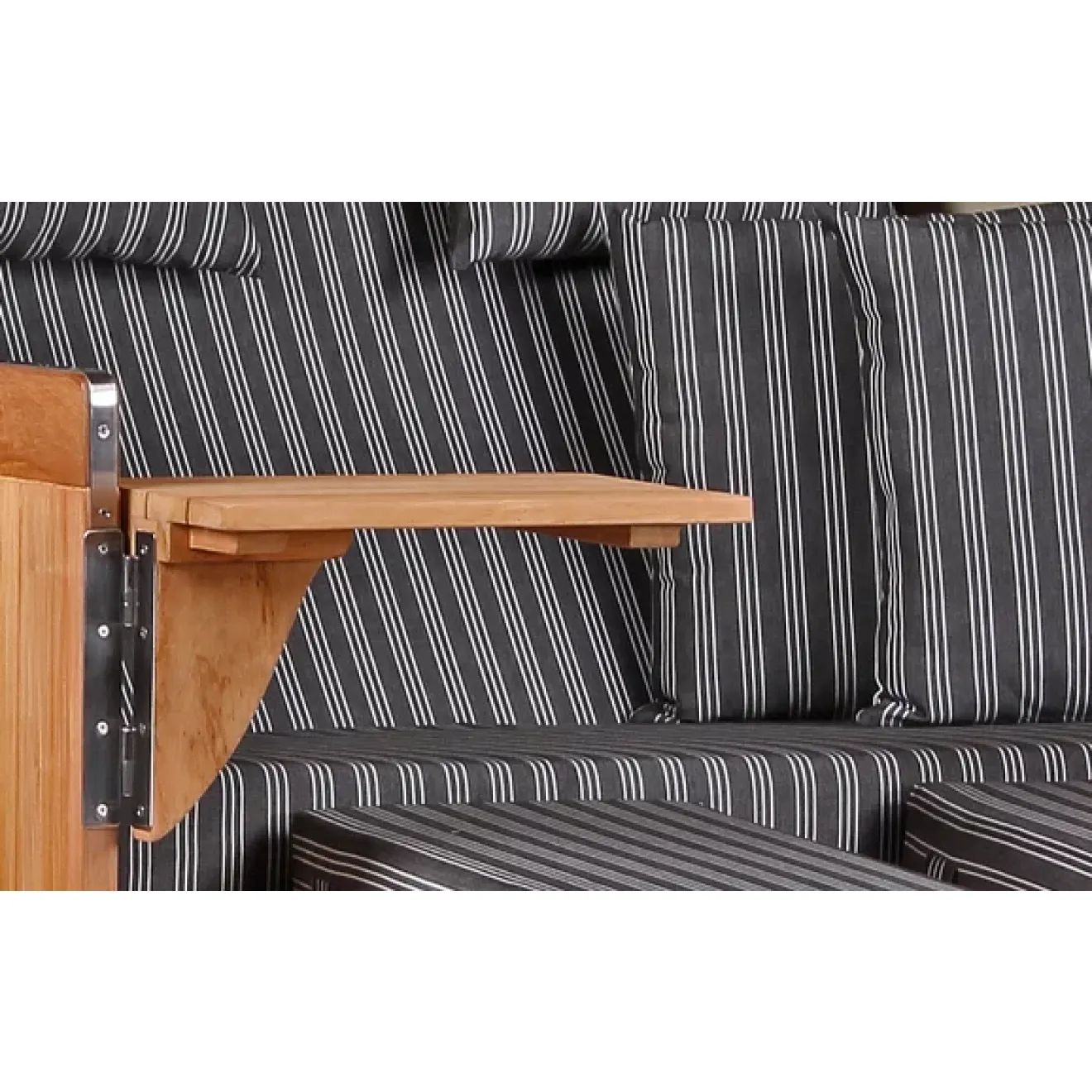 Nordsee Strandkorb 2.5er - Sitzer Nordsee Strandkorb 2.5er - Sitzer Strandkorb TEAK PREMIUM Ausführung