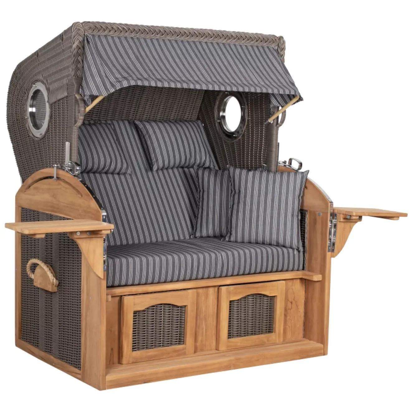 Strandkorb Sylt Teak 2.5 XXL - Premiumqualität