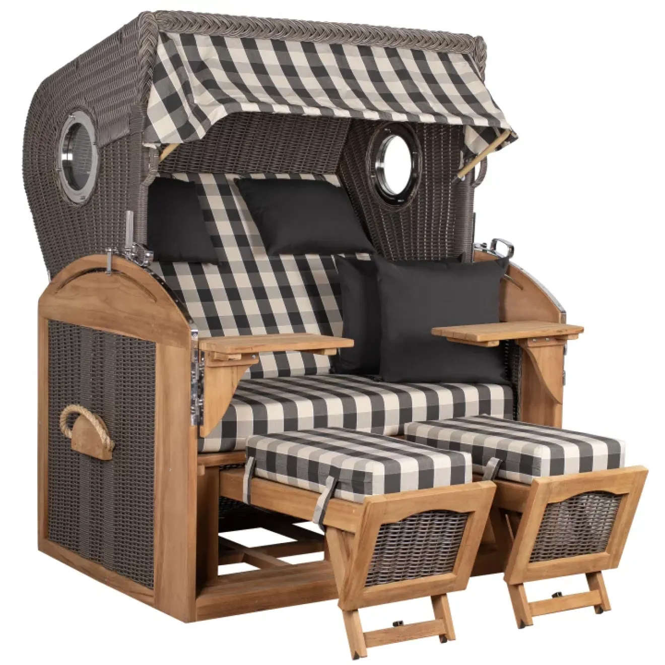 Strandkorb Sylt Teak 2.5 XXL ➪ Premiumqualität