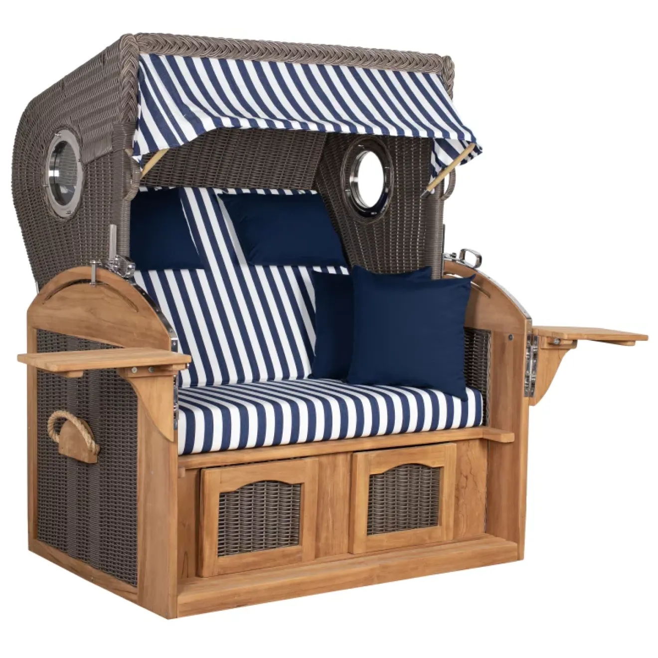 Strandkorb Sylt Teak 2.5 XXL - Premiumqualität