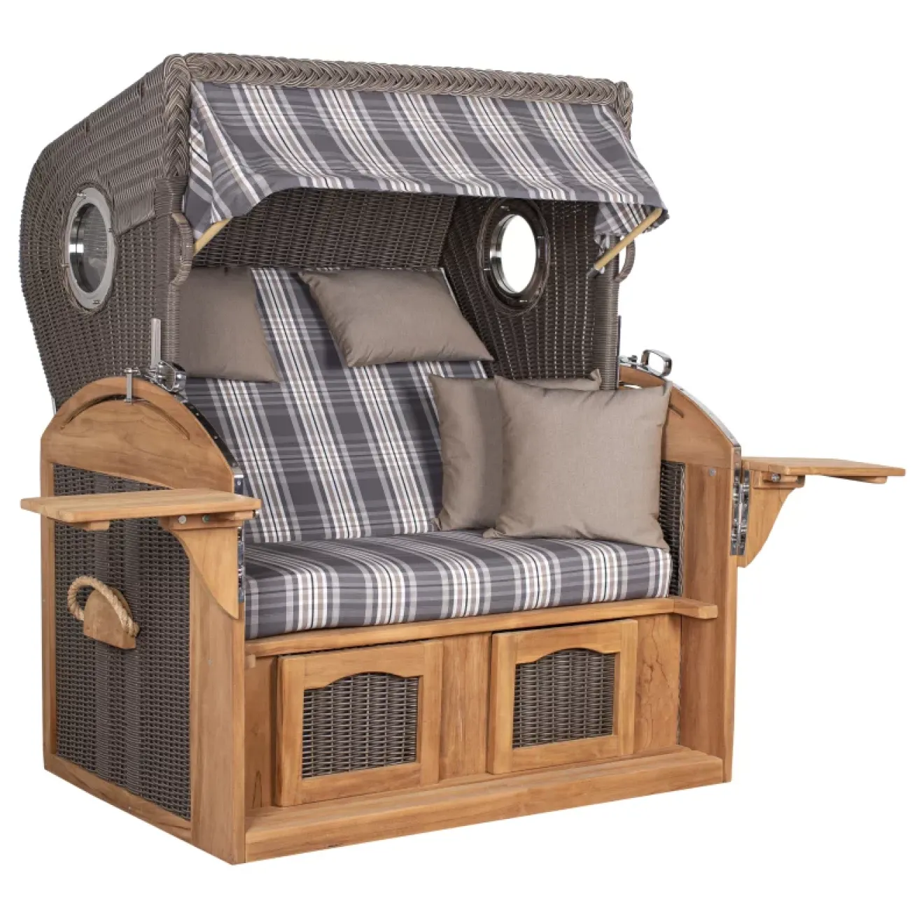 Strandkorb Sylt Teak 2.5 XXL - Premiumqualität