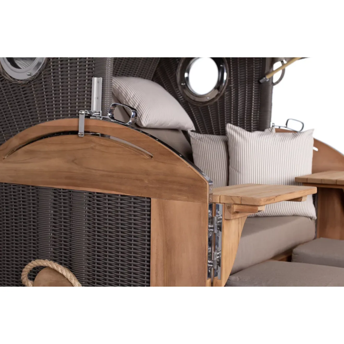 Strandkorb Sylt Teak 2.5 XXL - Premiumqualität