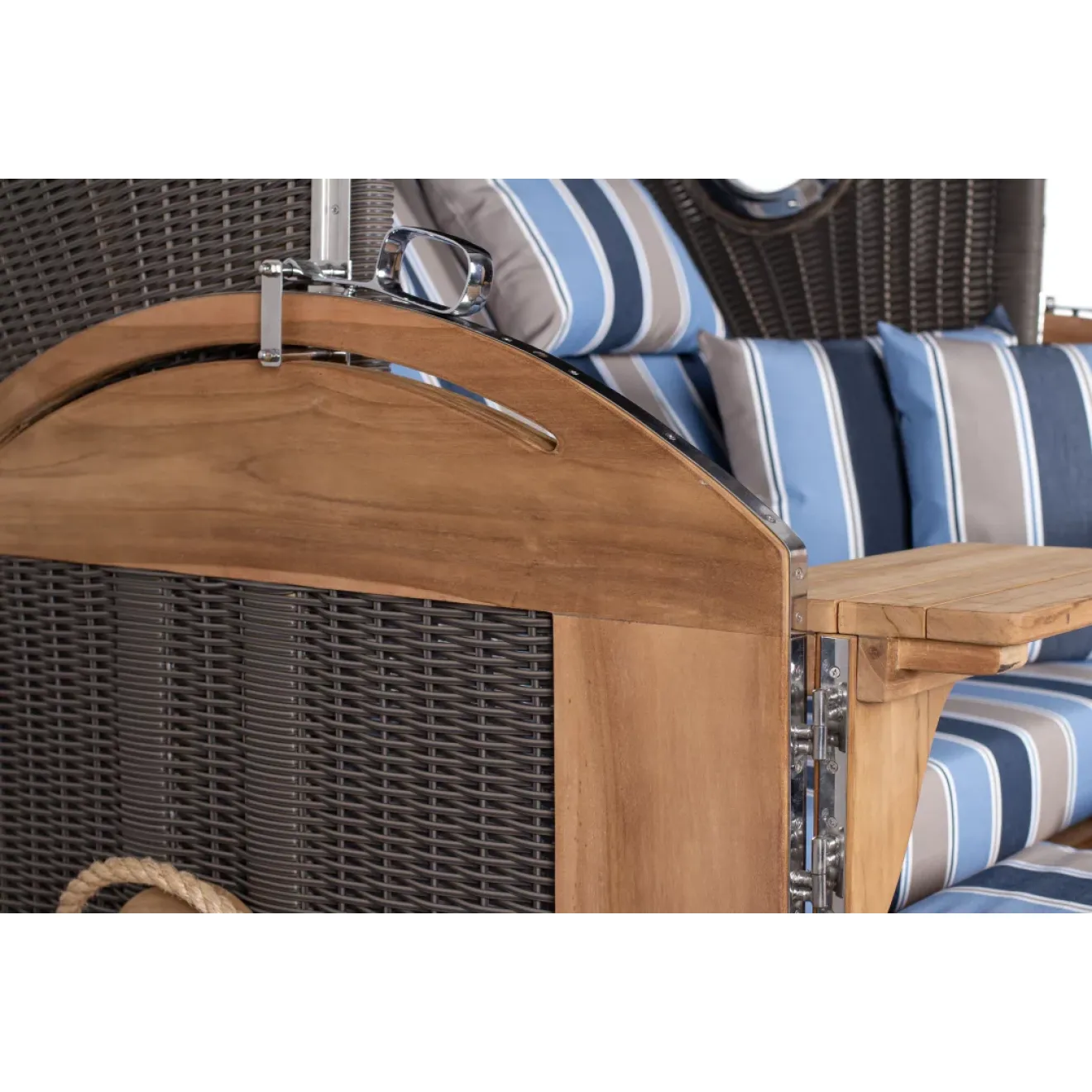 Strandkorb Sylt Teak 2.5 XXL - Premiumqualität