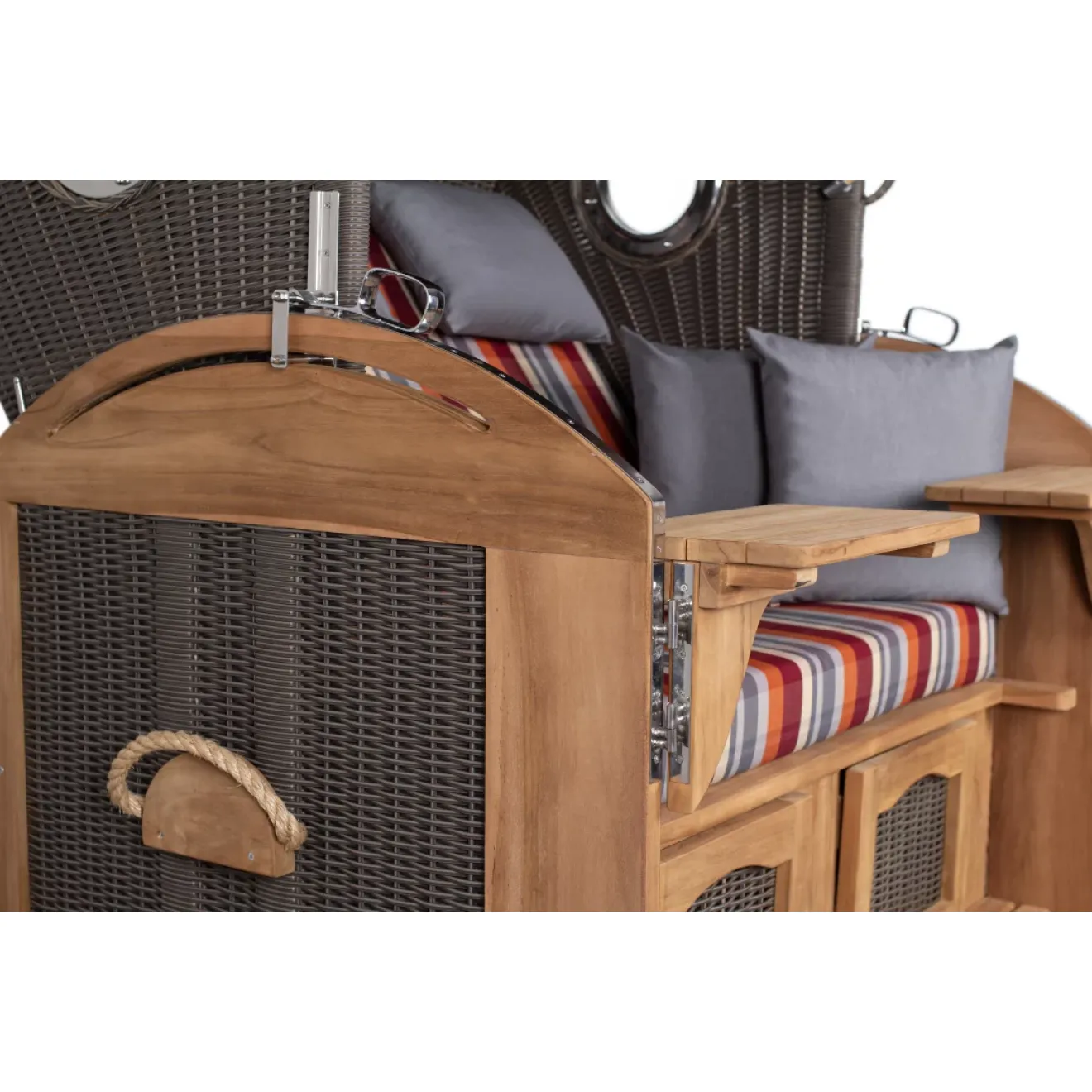 Strandkorb Sylt Teak 2.5 XXL - Premiumqualität