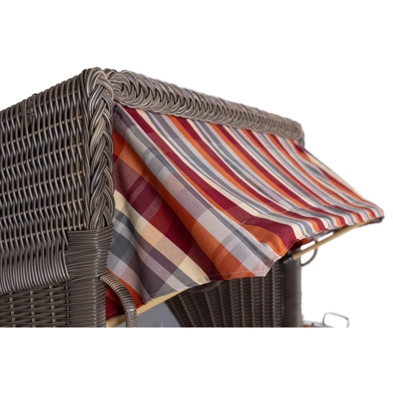2.5-SITZER TEAK STRANDKORB SYLT MIT BULLAUGEN GREY DESIGN 584