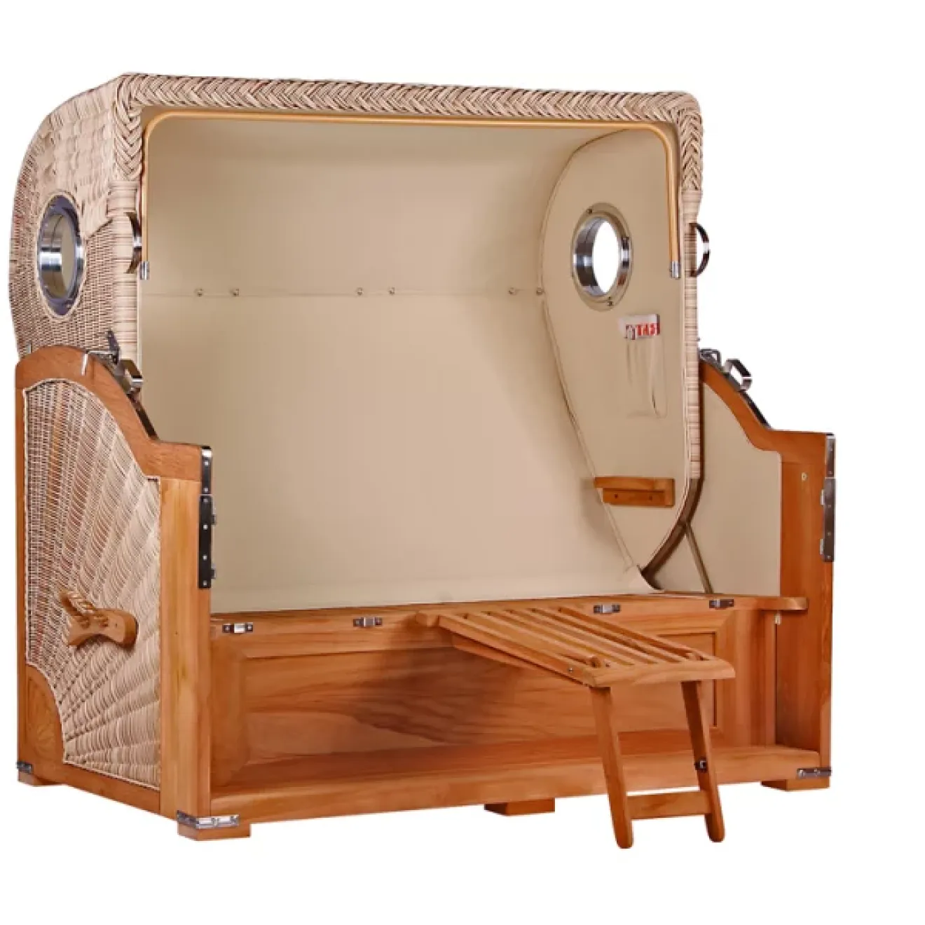 Strandkorb Teak 3er XXL - Premiumqualität