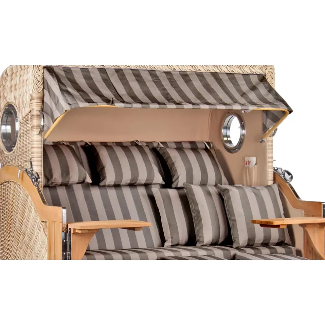 Strandkorb Teak 3er XXL - Premiumqualität