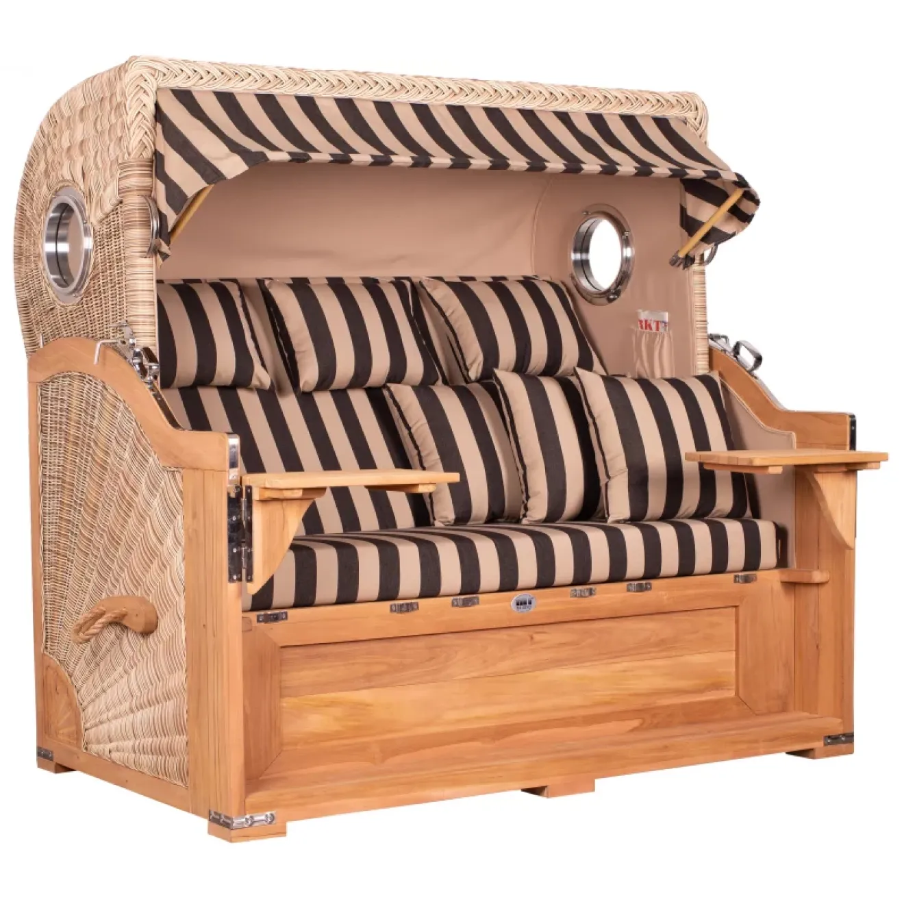 Strandkorb Teak 3er XXL - Premiumqualität