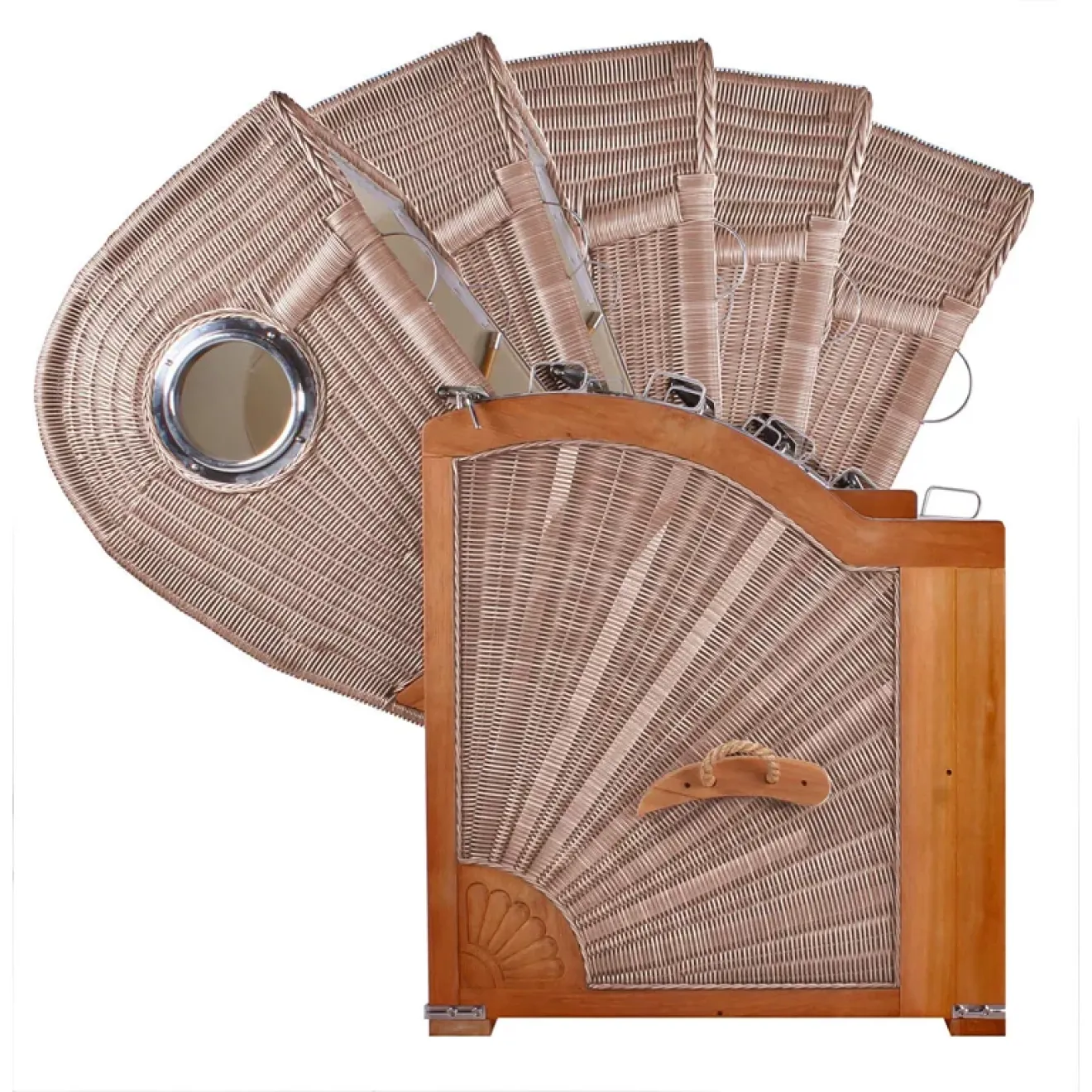 Strandkorb Teak 3er XXL - Premiumqualität