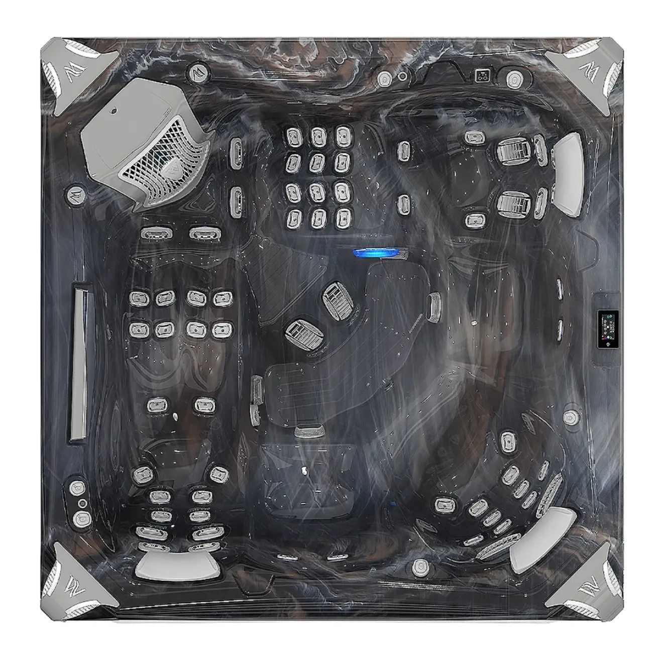 Wellis Whirlpool Everest Deluxe Life aus der Life Line Serie - Wanne: Pearl White