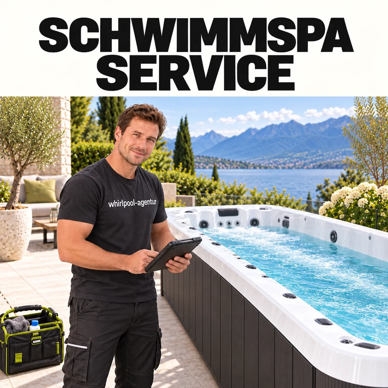 Schwimmspa Service einmalig