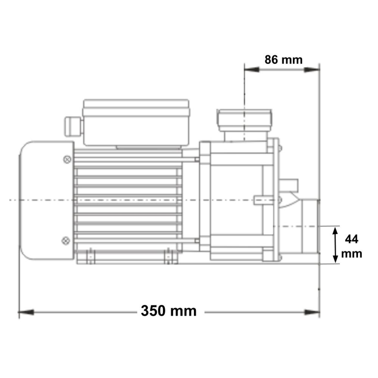 1 PS (0.735KW) LX JA100 Umwälzpumpe 50er