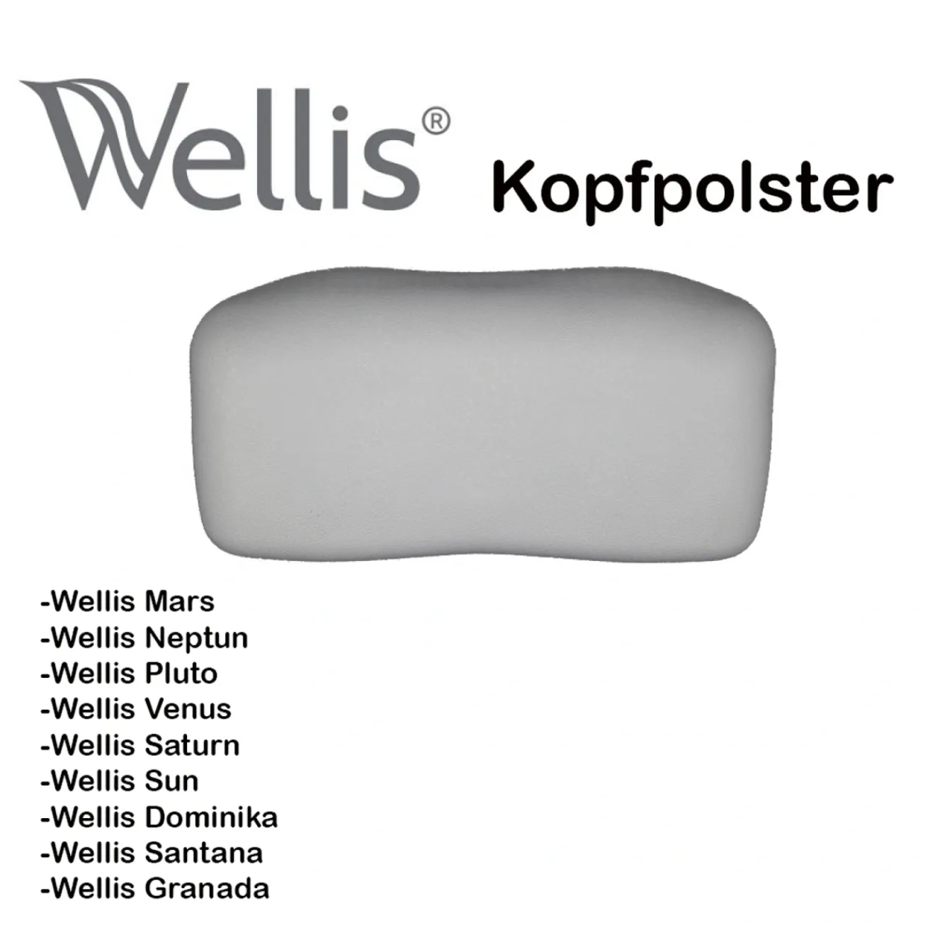 Wellis Kopfpolster Neptune, Spirit, Mars, Pluto, Venus, Saturn, Sun, Dominika, Santana, Granada.