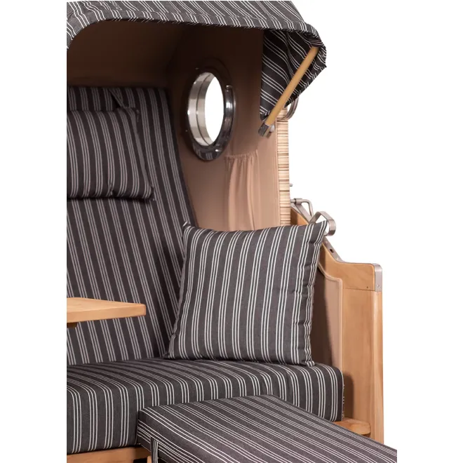 Strandkorb Single 80cm - TEAKHOLZ besser wie Mahagoni