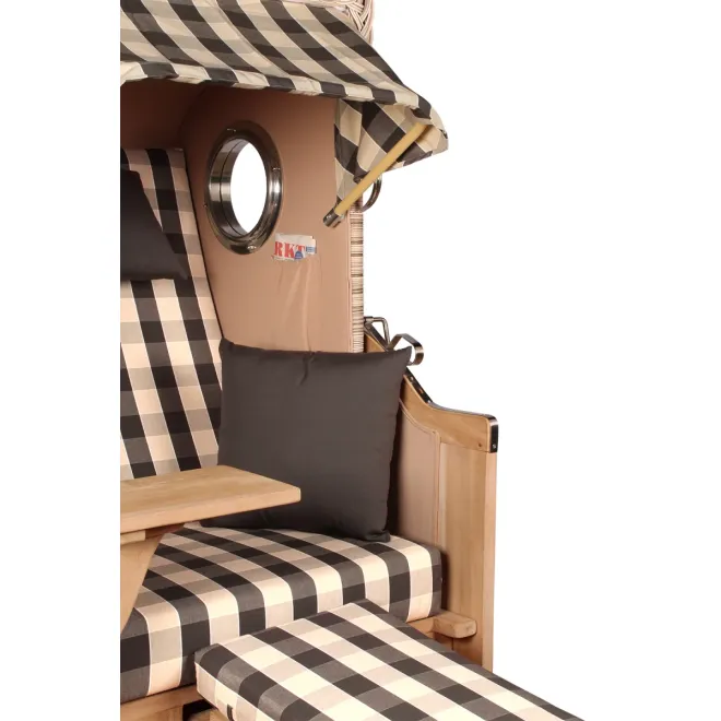 Strandkorb Single 80cm - TEAKHOLZ besser wie Mahagoni